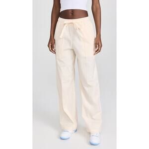 Monrow Stretch Poplin Pants S off white